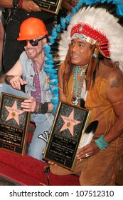 David Hodo And Felipe Rose  At The Hollywood Walk Of Fame Ceremony Honoring The Band, The Village People.  Hollywood Boulevard, Hollywood CA. 09-12-08