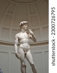 David of Michelangelo. Statue is located at Galleria dell