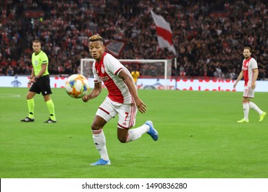 David Neres Campos #7 AFC AJAX player seen in action at the UEFA Champions League playoffs third qualifying round between against PAOK at Johan Cruyff Arena Stadium Amsterdam, Netherlands - 13.08.2019