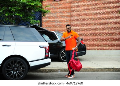 DAVID ORTIZ - July 25: David Ortiz Of The Boston Red Sox Leaving Fenway Park After The Game Vs Detroit Tigers On July 25, 2015.