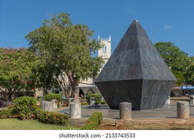 DAVID PANAMA-MARCH 21, 2019: Fountain In Cervantes Park, David, Panama 