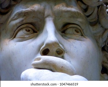 David's Eyes By Michelangelo