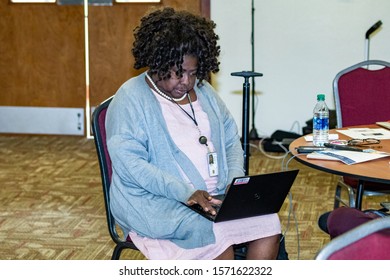 Davie, FL / USA - 10/3/2019 : Broward County Census 2020 Interfaith Conference At Tree Top Park - Priest, Rabbi, Pastors And Other People Of Color In The Community.