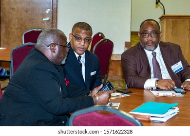 Davie, FL / USA - 10/3/2019 : Broward County Census 2020 Interfaith Conference At Tree Top Park - Priest, Rabbi, Pastors And Other People Of Color In The Community.