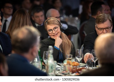 DAVOS, SWITZERLAND - Jan 23, 2019: Peoples Deputy Of Ukraine Yulia Timoshenko During World Economic Forum Annual Meeting In Davos, Switzerland