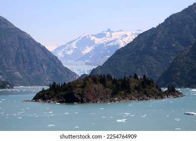 Dawes Glacier in the Endicott Arm in the Boundary Ranges of Alaska, United States   - Shutterstock ID 2254764909