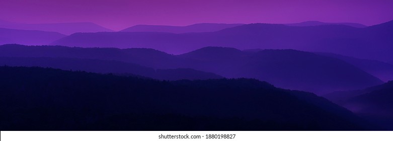 Dawn Along The Highland Scenic Highway, A National Scenic Byway, Pocahontas County, West Virginia, USA