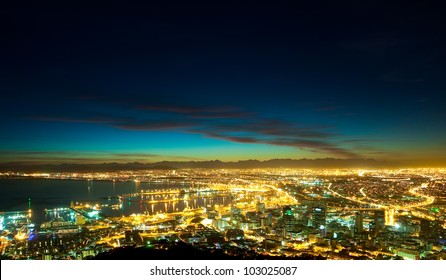 Dawn In The City (South Africa, Cape Town)