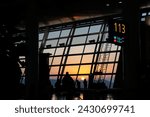 Dawn at Incheon Airport concourse gate 113