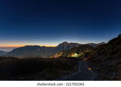 Dawn Landscape Of Ski Lodge At Taiwan