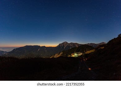 Dawn Landscape Of Ski Lodge At Taiwan