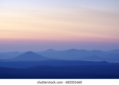 Dawn in the mountains