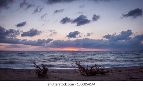 Dawn on the seaside near Vibo Valenzia, Calabria, ITALY