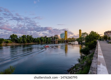 Dawn Over The Landmarks Of West Sacramento