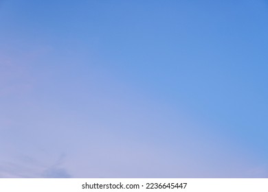dawn sky, cloudless blue sky, blue sky background