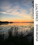 Dawn in the summer morning at lake Mendota, Wisconsin.