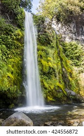Dawson Falls in Mount Taranaki, Northern Island, New Zealand
