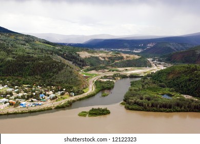 Dawson Sity On The Merge Of Klondike River And Yukon River