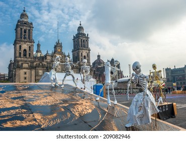 Day Of The Dead In Mexico City, Dia De Los Muertos 