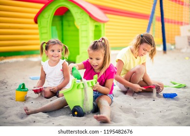 Day Full Fun Three Little Girls Stock Photo 1195482676 | Shutterstock