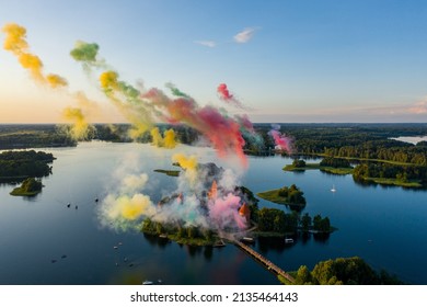 Day Time Fireworks In Lithuania