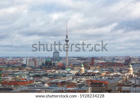 Similar – Image, Stock Photo One almost flew over the TV tower.