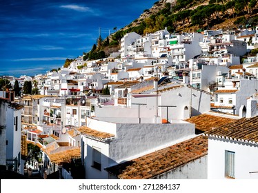 Day view of Mijas. Mijas is a lovely Andalusian town on the Costa del Sol. Spain - Shutterstock ID 271284137