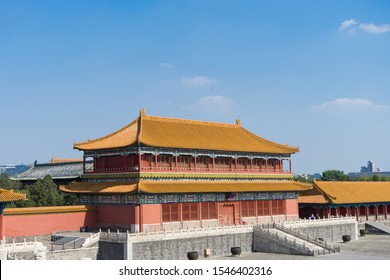 Day view of the Palace Museum in Beijing, China