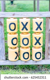 Day View Of Tic Tac Toe Game Outside Playground