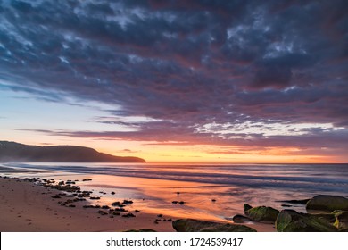 Daybreak Seascape from Killcare Beach on the Central Coast, NSW, Australia.