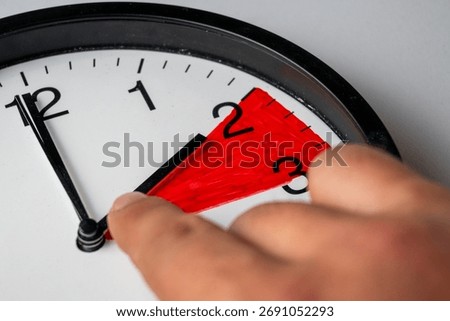 Daylight Saving Time Adjustment - white background
