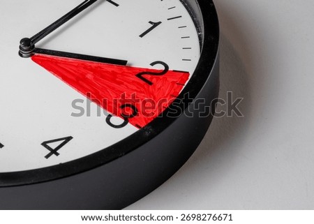 Daylight saving time concept - white background