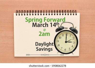 Daylight Savings Spring Forward March 14 