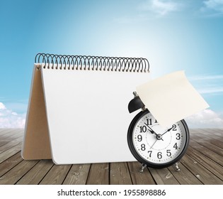 Daylight Savings Time With Calendar, Alarm Clock And Hand