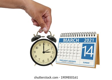 Daylight Savings Time Spring Forward Calendar And Clock