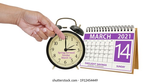 Daylight Savings Time Spring Forward March 2021 Calendar