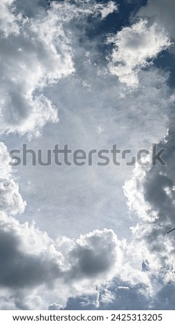 Daylight white clouds blue sky