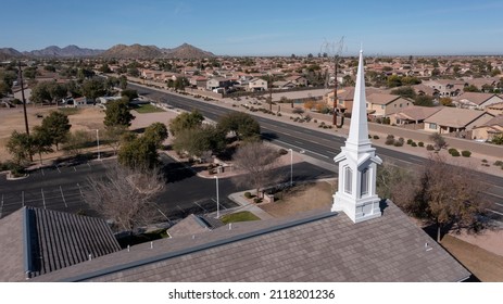 Daytime Aerial View City San Tan Stock Photo 2118201236 | Shutterstock