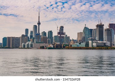 Daytime City Skyline Of Toronto, Ontario, Canada