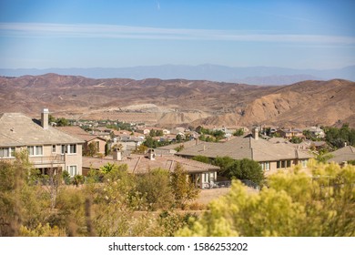 Daytime View Of Housing In Corona, California.