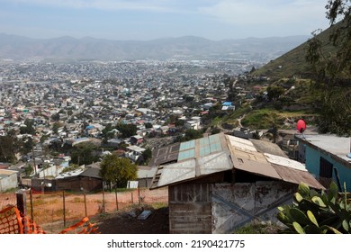 Daytime View Of The Matamoros Neighborhood Of Tijuana, Baja California, Mexico.