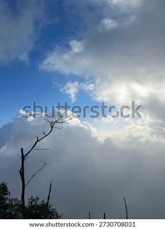 The daytime view from the mountaintop."