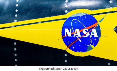 Dayton, OH - May 11 2022: NASA Logo On An Experimental Plane