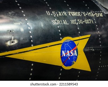 Dayton, OH - May 11 2022: NASA Logo On An Experimental Plane