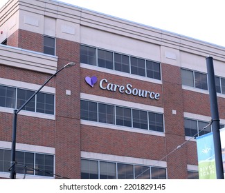 Dayton, Ohio USA September 14, 2022: The Downtown Dayton Offices Of CareSource, A Non Profit, Managed Public Health Care Business Providing Medicaid, Medicare, And Marketplace Plans In Ohio.