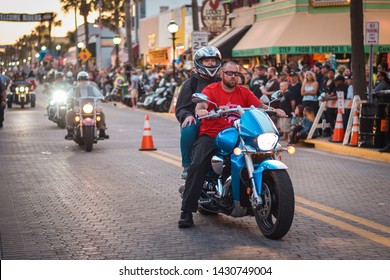 Daytona Beach Florida, USA,  March 8th 2019: Daytona Bike Week 