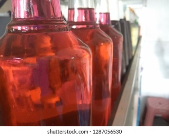 dazzling colored bottles