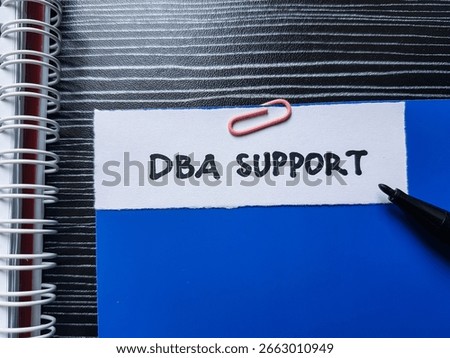DBA support writting on table background.