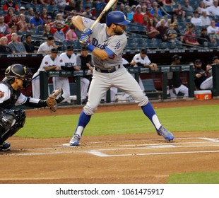 D-Backs- Taylor ,Chris Center Fielder For The Los Angles At Chase Field In Phoenix,AZ USA June 3,2018.