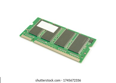 DDR RAM memory for computer notebook on white background, isolated.